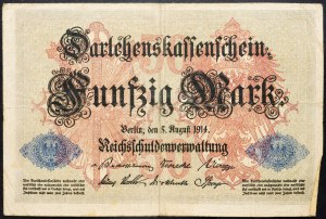 Německo, 50 marek 1914