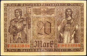 Deutschland, 20 Mark 1918