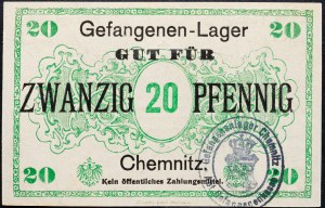 Deutschland, 20 Pfennig 1917-1920
