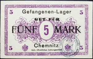 Allemagne, 5 marques 1917-1920
