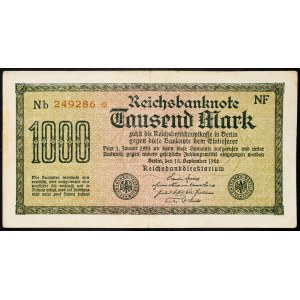 Germany, 1000 Mark 1922