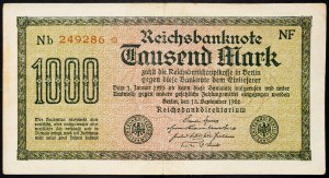 Nemecko, 1000 mariek 1922