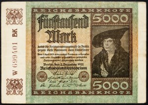 Nemecko, 5000 mariek 1922