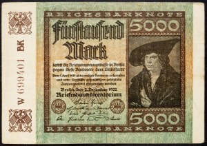 Niemcy, 5000 marek 1922