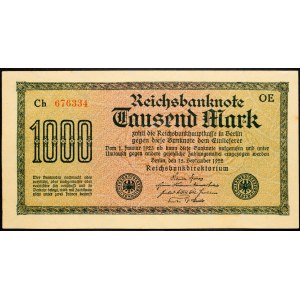 Germany, 1000 Mark 1922