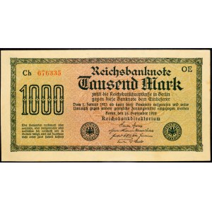 Deutschland, 1000 Mark 1922