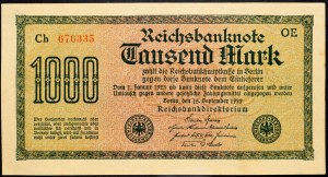Germany, 1000 Mark 1922