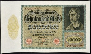 Allemagne, 10000 Mark 1922