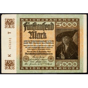 Germany, 5000 Mark 1922