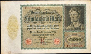 Allemagne, 10000 Mark 1922