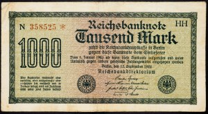 Německo, 1000 marek 1922