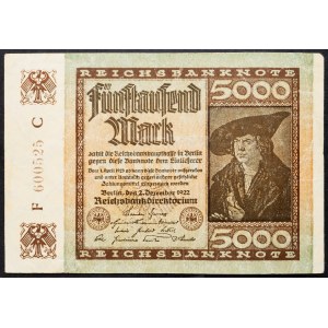 Germany, 5000 Mark 1922