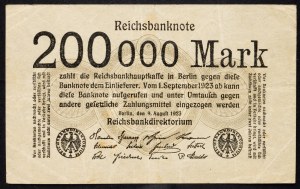Nemecko, 200000 mariek 1923