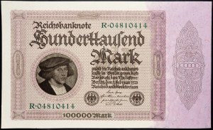 Allemagne, 100000 Mark 1923