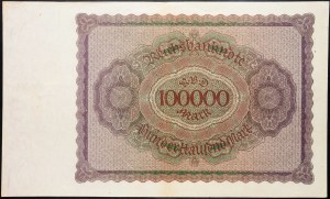 Deutschland, 100000 Mark 1923