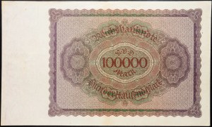 Německo, 100000 marek 1923