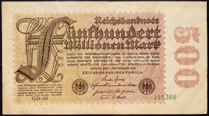 Deutschland, 500 Mark 1923