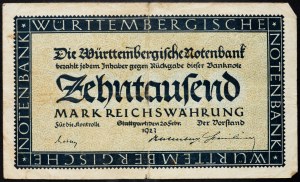 Deutschland, 10000 Mark 1923