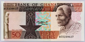 Ghana, 50 cedisů 1980