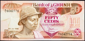 Ghana, 50 cedisů 1986