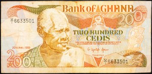 Ghana, 200 cedisů 1989