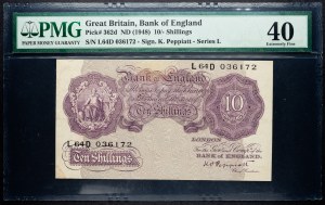 Großbritannien, 10 Schilling 1948