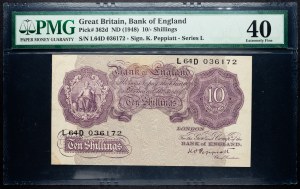 Grande-Bretagne, 10 Shillings 1948