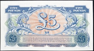 Wielka Brytania, 5 funtów 1958