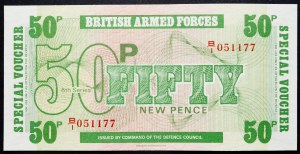 Velká Británie, 50 pencí 1972