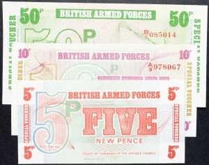 Großbritannien, 5, 10, 50 Pence 1972