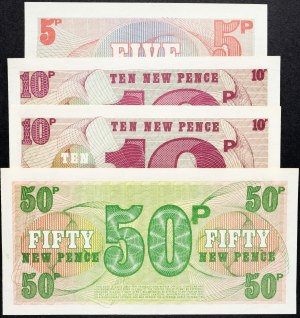 Velká Británie, 5, 10, 50 pencí 1972