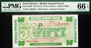 Großbritannien, 50 New Pence 1972