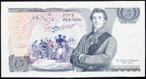 Wielka Brytania, 5 funtów 1980-1987