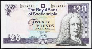 Wielka Brytania, 20 funtów 2012