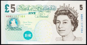 Großbritannien, 5 Pfund 2011-2016