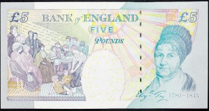 Wielka Brytania, 5 funtów 2011-2016