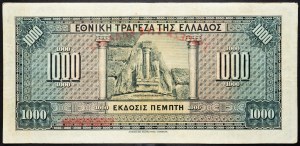 Řecko, 1000 drachmai 1926