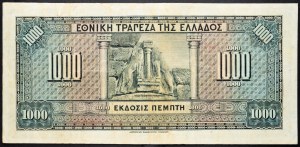 Řecko, 1000 drachmai 1926