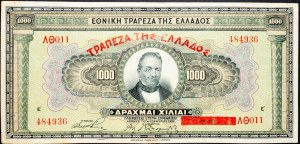 Greece, 1000 Drachmai 1926