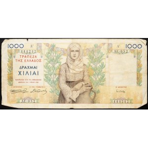 Greece, 1000 Drachmai 1935
