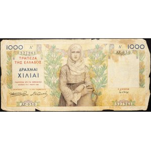 Greece, 1000 Drachmai 1935