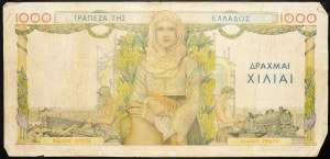 Greece, 1000 Drachmai 1935