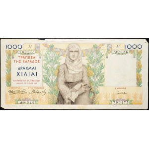 Greece, 1000 Drachmai 1935