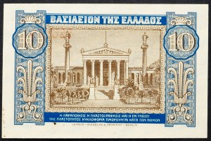 Grécko, 10 drachmai 1939