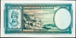 Řecko, 1000 drachmai 1939