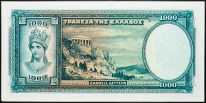 Grécko, 1000 drachmai 1939