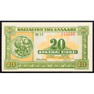 Griechenland, 20 Drachmai 1940