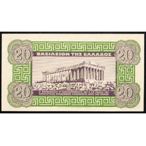 Griechenland, 20 Drachmai 1940