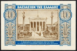 Greece, 10 Drachmai 1940