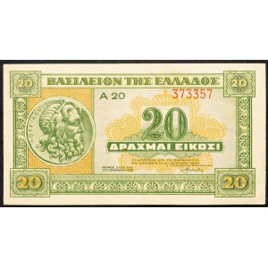 Griechenland, 20 Drachmai 1940